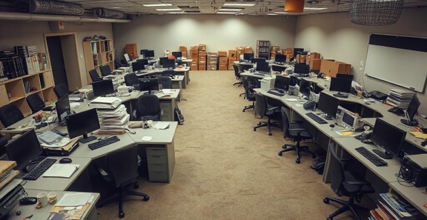 unsafe crowded workspace conditions