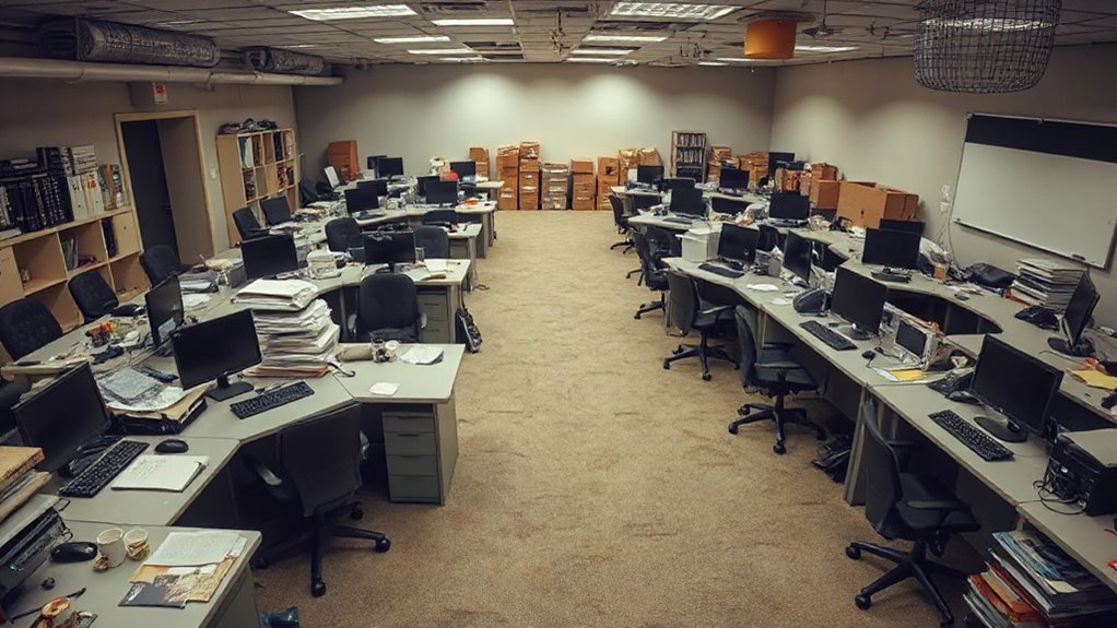 unsafe crowded workspace conditions