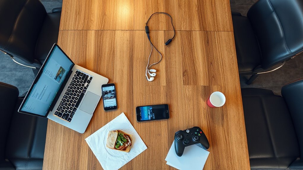 pretend to listen secretly browse