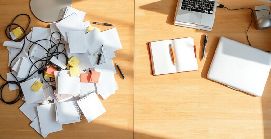 cluttered environment harms focus and relationships