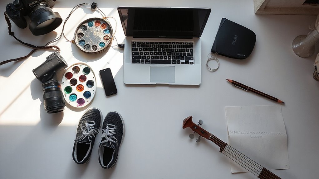 multiple hobbies alongside productivity