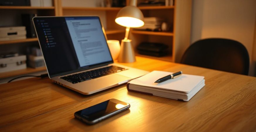 declutter and set work boundaries