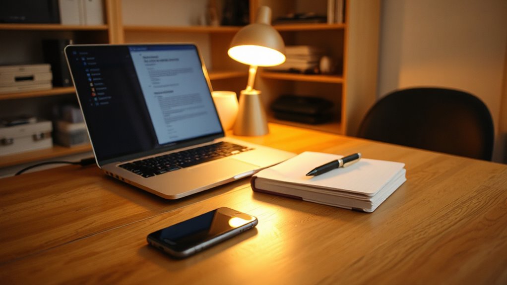 declutter and set work boundaries